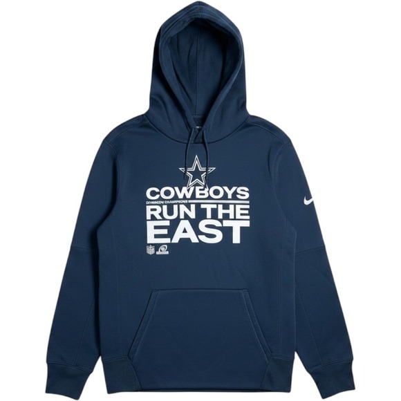 Nike Other - Nike Dallas Cowboys Hoodie Mens Large Navy Blue Dri-FIT Run The East Pullover